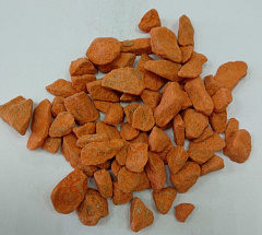 Мраморная крошка оранжевая окрашенная фр. 5-10 мм