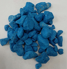 Мраморная крошка синяя окрашенная фр. 5-10 мм