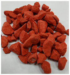 Мраморная крошка красная окрашенная фр. 5-10 мм