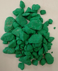 Мраморная крошка зеленая окрашенная фр. 5-10 мм